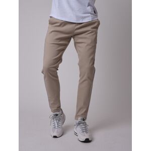 Project X Paris Pantalon basic cintre pipping contraste côtes - Couleur - Beige, Taille - XL