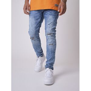 Project X Paris Jean slim dechire et double - Couleur - Bleu, Taille - 32