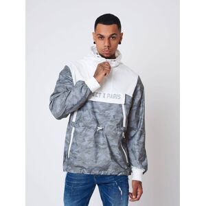 Project X Paris Coupe-vent a capuche motif camouflage CAMO REFLECT - Couleur - Blanc, Taille - L