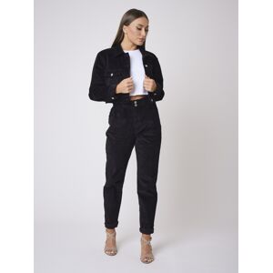 Project X Paris Pantalon slouchy velours côtele - Couleur - Noir, Taille - M