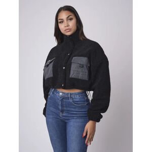 Project X Paris Veste courte effet peau de mouton - Couleur - Noir, Taille - L