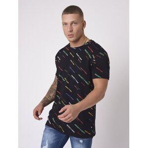 Project X Paris Tee-shirt imprime logo all over diagonale - Couleur - Noir, Taille - L