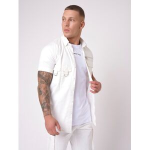 Project X Paris Chemise details poche - Couleur - Blanc, Taille - S