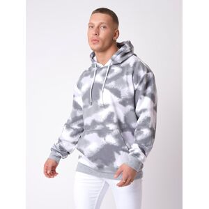 Project X Paris Sweat a capuche impression abstrait delave - Couleur - Gris, Taille - S