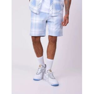 Project X Paris Short a carreaux - Couleur - Bleu Ciel, Taille - L