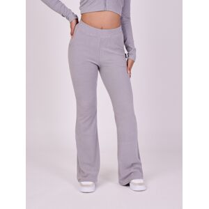 Project X Paris Pantalon evase triple logo côtele - Couleur - Gris clair, Taille - XS