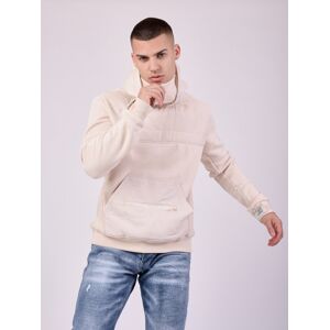 Project X Paris Sweat a Capuche avec poche kangourou matelasse - Couleur - Ivoire, Taille - S