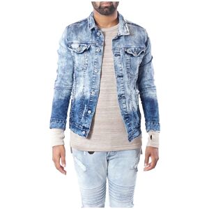 Project X Paris Veste en jean bouton delavee - Couleur - Bleu, Taille - L