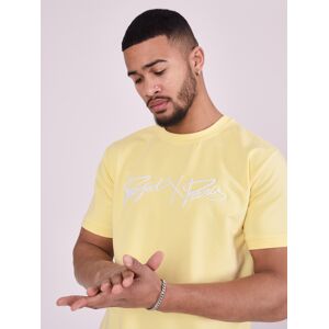 Project X Paris T-shirt basic full logo broderie - Couleur - Jaune, Taille - XL