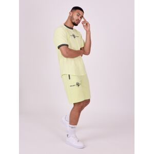 Project X Paris Short uni avec bande logo - Couleur - Jaune fluo, Taille - L