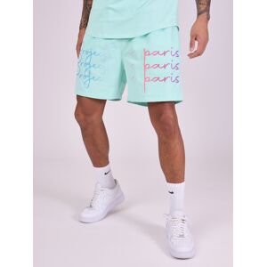 Project X Paris Short grand logo imprime degrade - Couleur - Cyan, Taille - XL