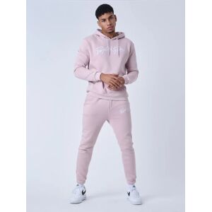 Project X Paris Bas de Jogging basic full logo broderie - Couleur - Rose poudre, Taille - XL