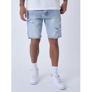 Project X Paris Short en jean effet dechire - Couleur - Bleu, Taille - 33