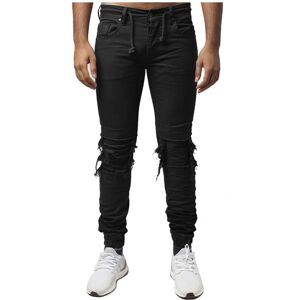 Project X Paris Jogg Jeans slim effet biker - Couleur - Noir, Taille - 31