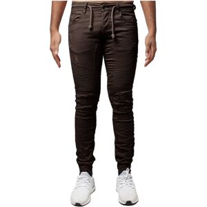 Project X Paris Jogg Jeans slim effet biker - Couleur - Marron, Taille - 31