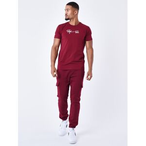 Project X Paris Tee-shirt Essentials broderie relief Project X Paris - Couleur - Bordeaux, Taille - M