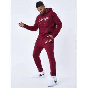 Project X Paris Bas de Jogging basic full logo broderie - Couleur - Bordeaux, Taille - S