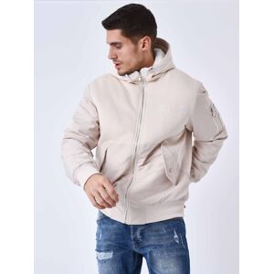 Project X Paris Veste a Capuche Bi-matiere doublure moumoute - Couleur - Ivoire, Taille - M