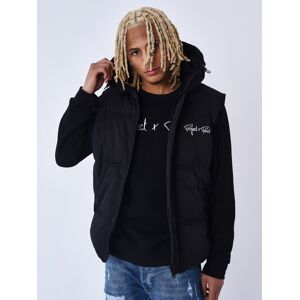 Project X Paris Blouson matelasse sans manches Capuche - Couleur - Noir, Taille - S