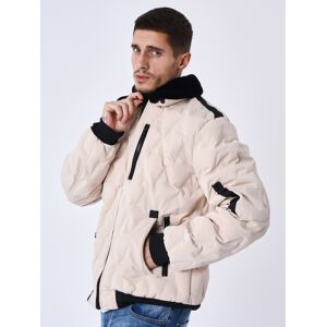 Project X Paris Veste matelassee col aviateur fourrure - Couleur - Beige, Taille - L