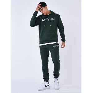 Project X Paris Bas de Jogging basic full logo broderie - Couleur - Vert, Taille - XL