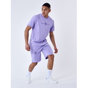 Project X Paris Short uni avec bande logo - Couleur - Lilas, Taille - L