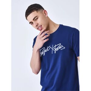 Project X Paris T-shirt basic full logo broderie - Couleur - Bleu nuit, Taille - S