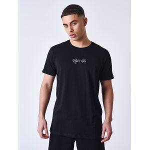 Tee-shirt Bande epaules logo Project X Paris brode - Couleur - Noir, Taille - XS