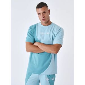 Project X Paris Tee-shirt bicolore style vague - Couleur - Turquoise, Taille - XS