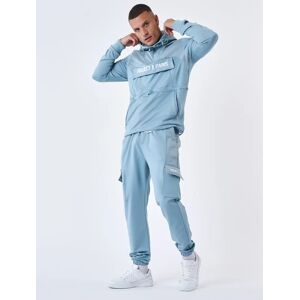 Project X Paris Bas de Jogging style Cargo uni - Couleur - Bleu gris, Taille - L