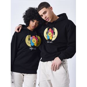 Project X Paris Sweat a Capuche broderie avec smiley sourire - Couleur - Noir, Taille - XL