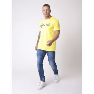 Project X Paris Tee-shirt basic broderie Essentials Project X Paris - Couleur - Jaune citron, Taille - XS