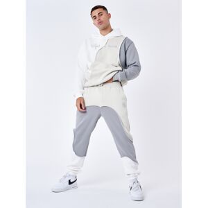 Project X Paris Bas de Jogging tricolore type vague - Couleur - Blanc casse, Taille - M