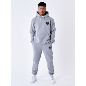 Project X Paris Bas de Jogging c?ur brise - Couleur - Gris clair, Taille - S