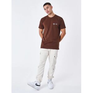 Project X Paris Tee shirt Brode Logo Signature - Couleur - Marron, Taille - M