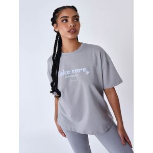 Project X Paris Tee shirt Take Care - Couleur - Gris clair, Taille - L