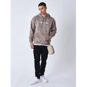 Project X Paris Sweat a capuche imprime signature all over - Couleur - Taupe, Taille - L