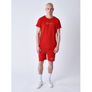 Project X Paris Tee shirt classique Bandes brode epaule - Couleur - Rouge, Taille - XS