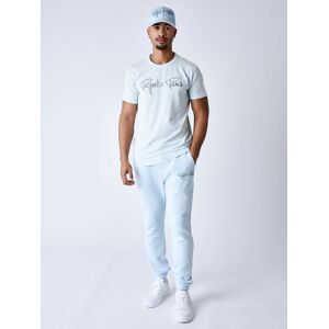 Project X Paris Tee shirt basic broderie Essentials Project X Paris - Couleur - Ice blue, Taille - XL