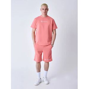 Project X Paris Tee shirt classique brode - Couleur - Rose corail, Taille - L