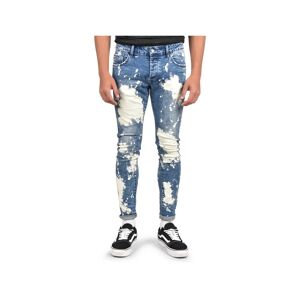 Project X Paris Jean bleu delave et tachete - Couleur - Bleu, Taille - 32