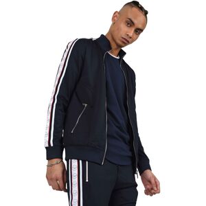 Project X Paris Veste zippee bandes contrastantes et octogones - Couleur - Bleu, Taille - XL