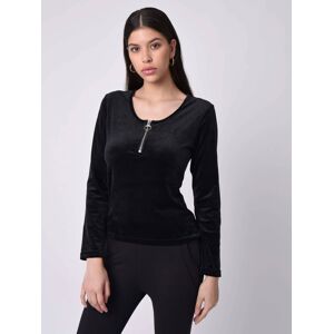 Project X Paris Pull col danseuse zip - Couleur - Noir, Taille - L