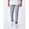 Project X Paris Jean Cargo poches et sangle de resserrement en bas - Couleur - Gris clair, Taille - 32