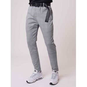 Project X Paris Pantalon a carreaux avec ceinture - Couleur - Gris clair, Taille - S