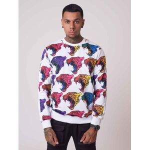 Project X Paris Sweat tete de jaguar degrade - Couleur - Blanc, Taille - S