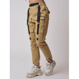 Project X Paris Pantalon a poches et detail sangle - Couleur - Beige, Taille - L