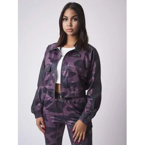 Project X Paris Veste courte motif camouflage - Couleur - Violet, Taille - XL