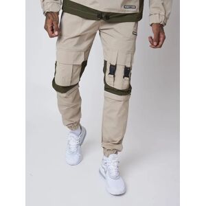 Project X Paris Pantalon style cargo avec detail clips - Couleur - Kaki, Taille - XL