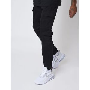 Project X Paris Pantalon basic toile style cargo - Couleur - Noir, Taille - 30